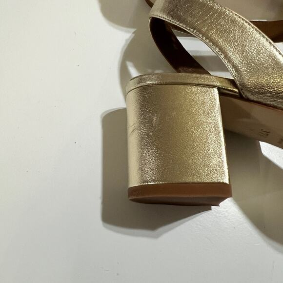 Margaux The City Sandal in Gold Nappa Size 37.5M - Picture 9 of 10